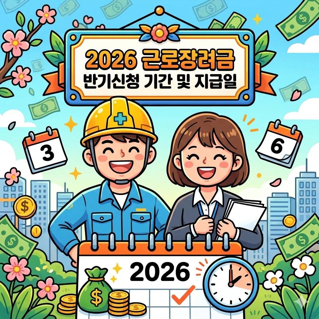 2026 근로장려금 반기신청 기간 및 지급일