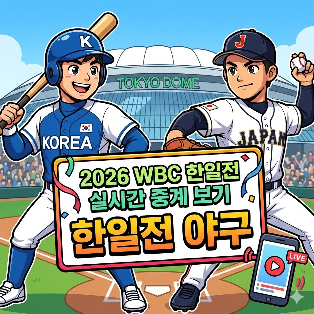 2026년 wbc 한일전 실시간 중계 보기