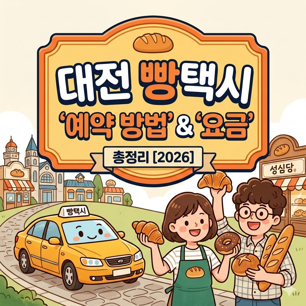 대전 빵택시 예약 방법 및 요금