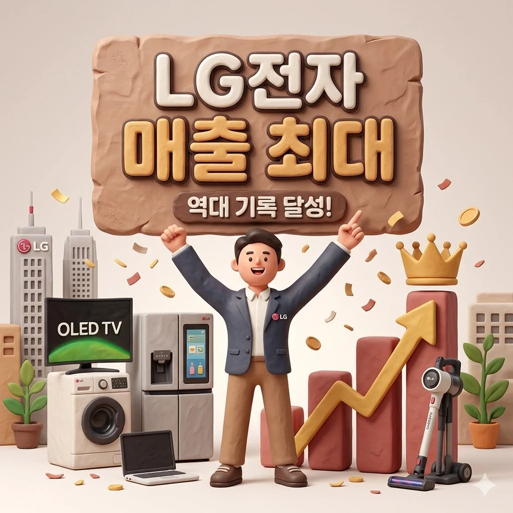 LG전자 매출 최대