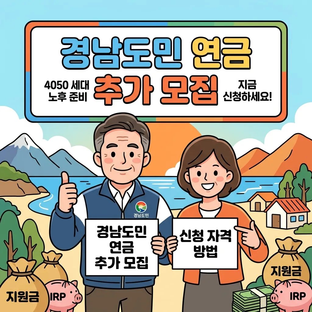 경남도민 연금 추가 모집