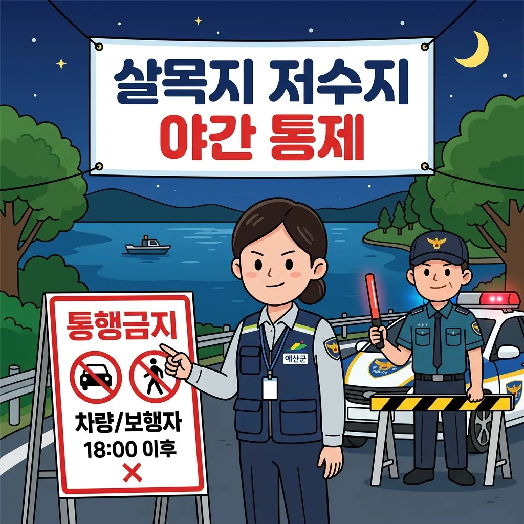 살목지 저수지 야간 통제