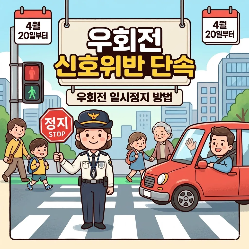 우회전 신호위반 단속