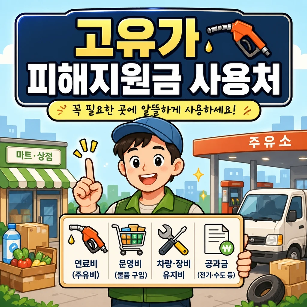 고유가 피해지원금 사용처