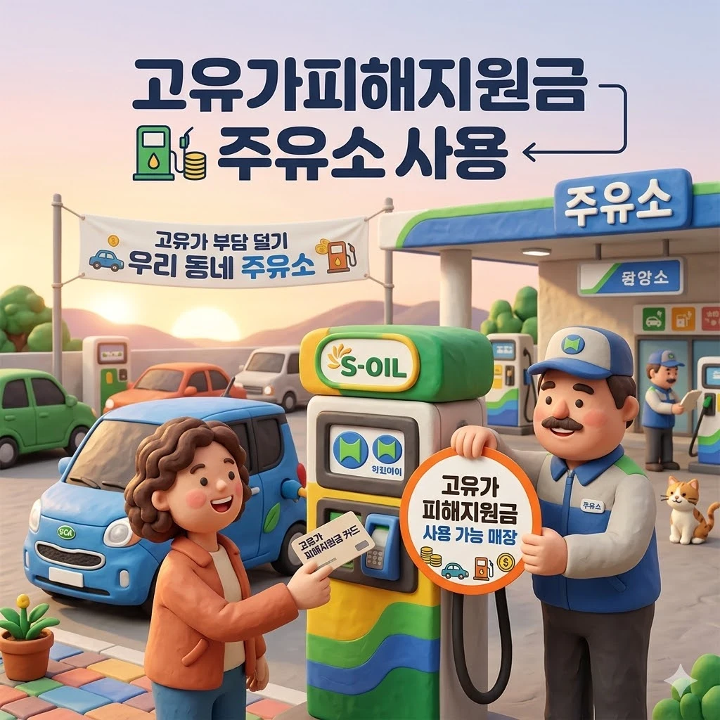 고유가피해지원금 주유소사용