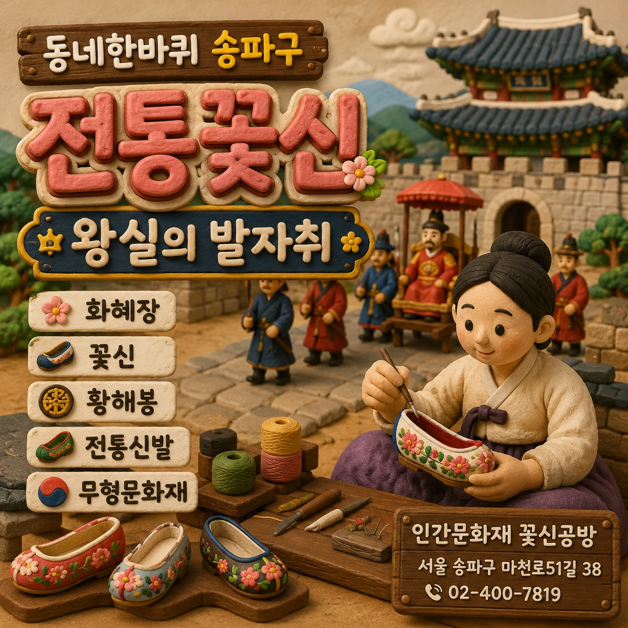 동네한바퀴 송파구 전통꽃신