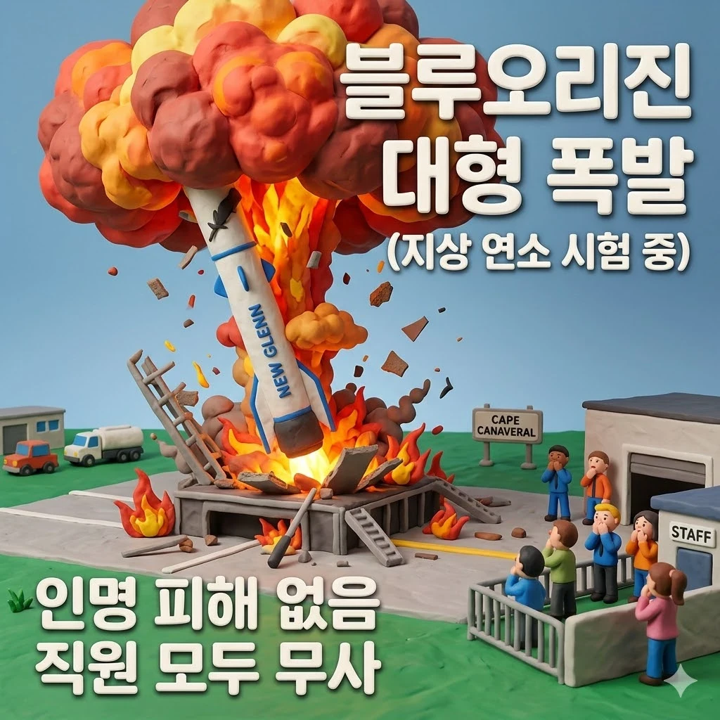 블루오리진 대형 폭발