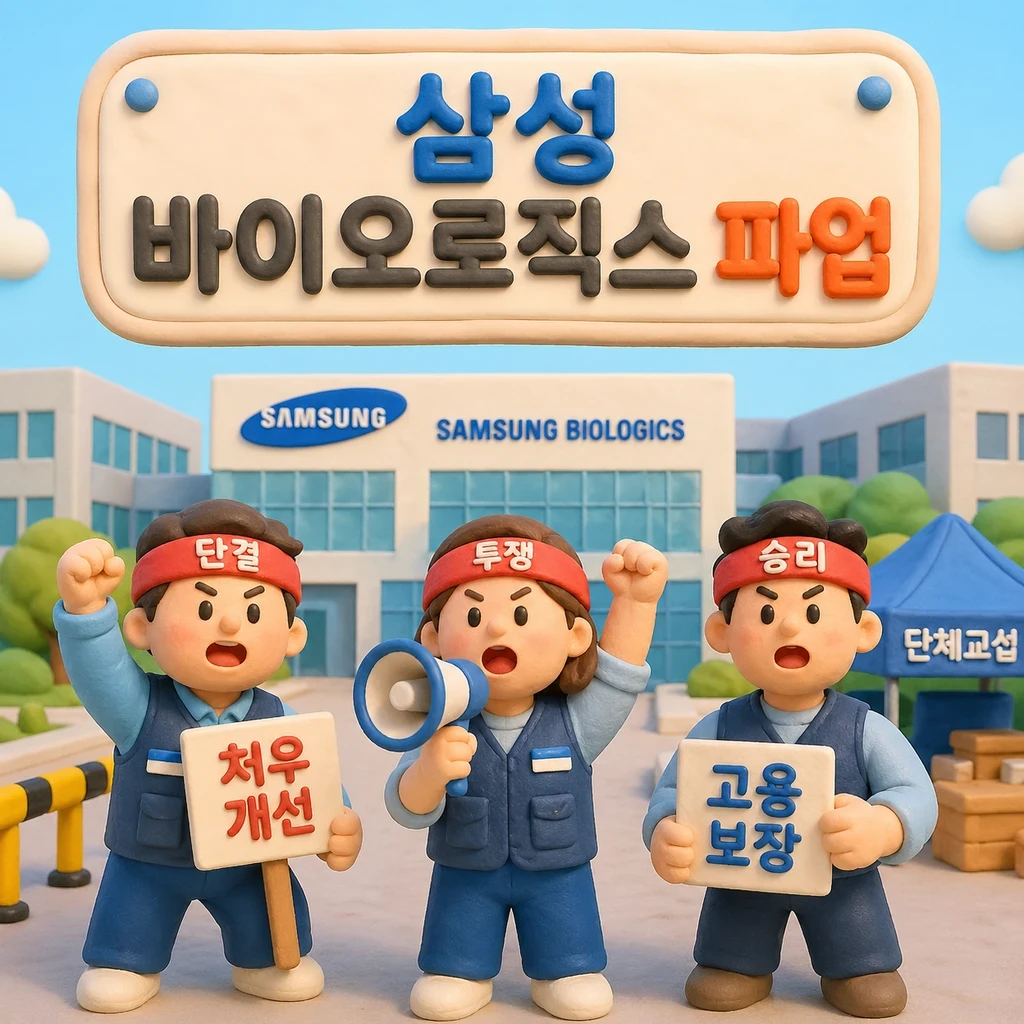 삼성 바이오로직스 첫 전면파업