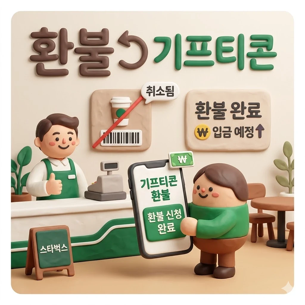 스타벅스 기프티콘 환불