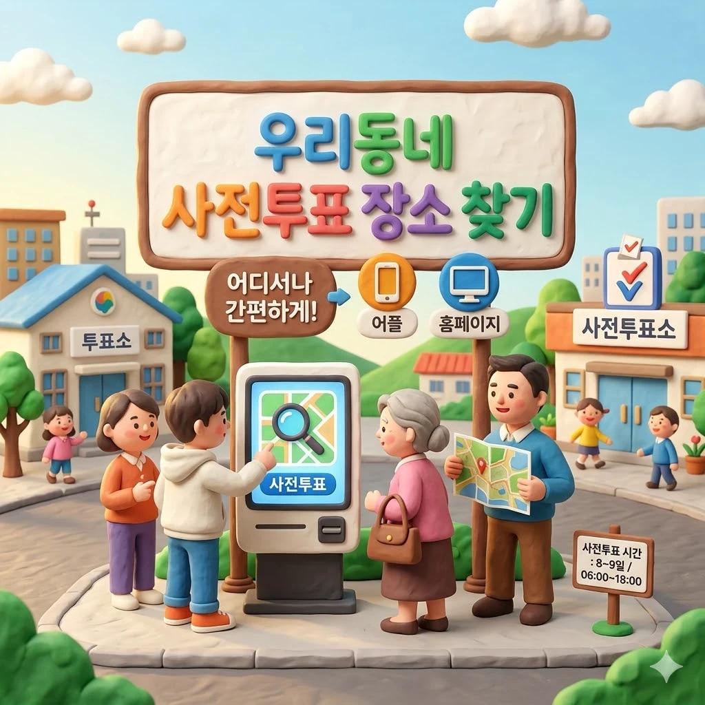 우리동네 사전투표 장소 찾기
