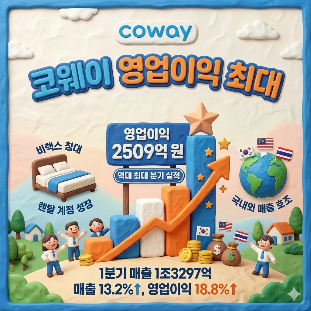 코웨이 영업이익 최대