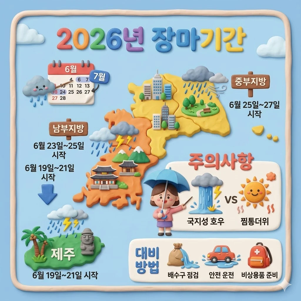 2026년 장마기간