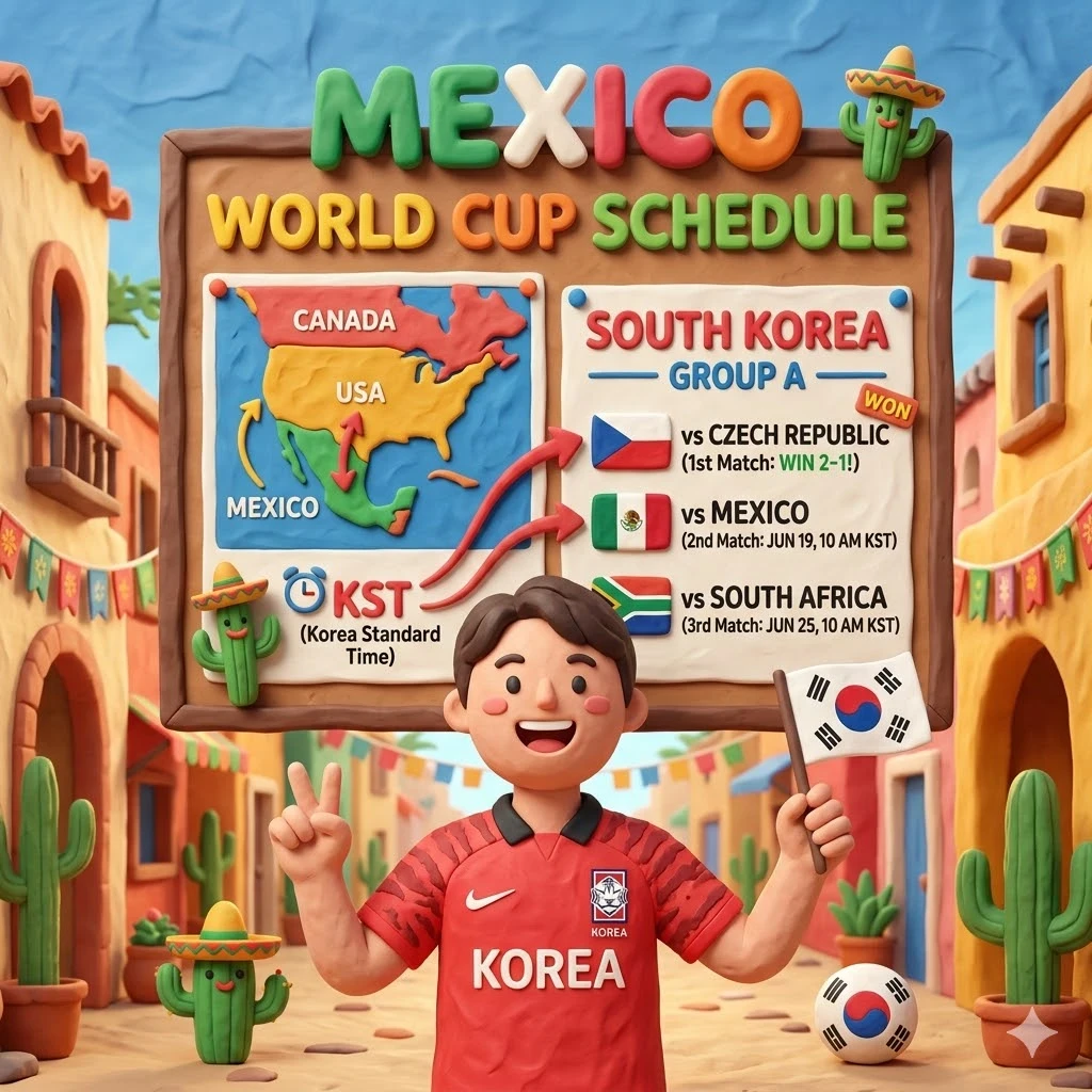 멕시코 월드컵 일정