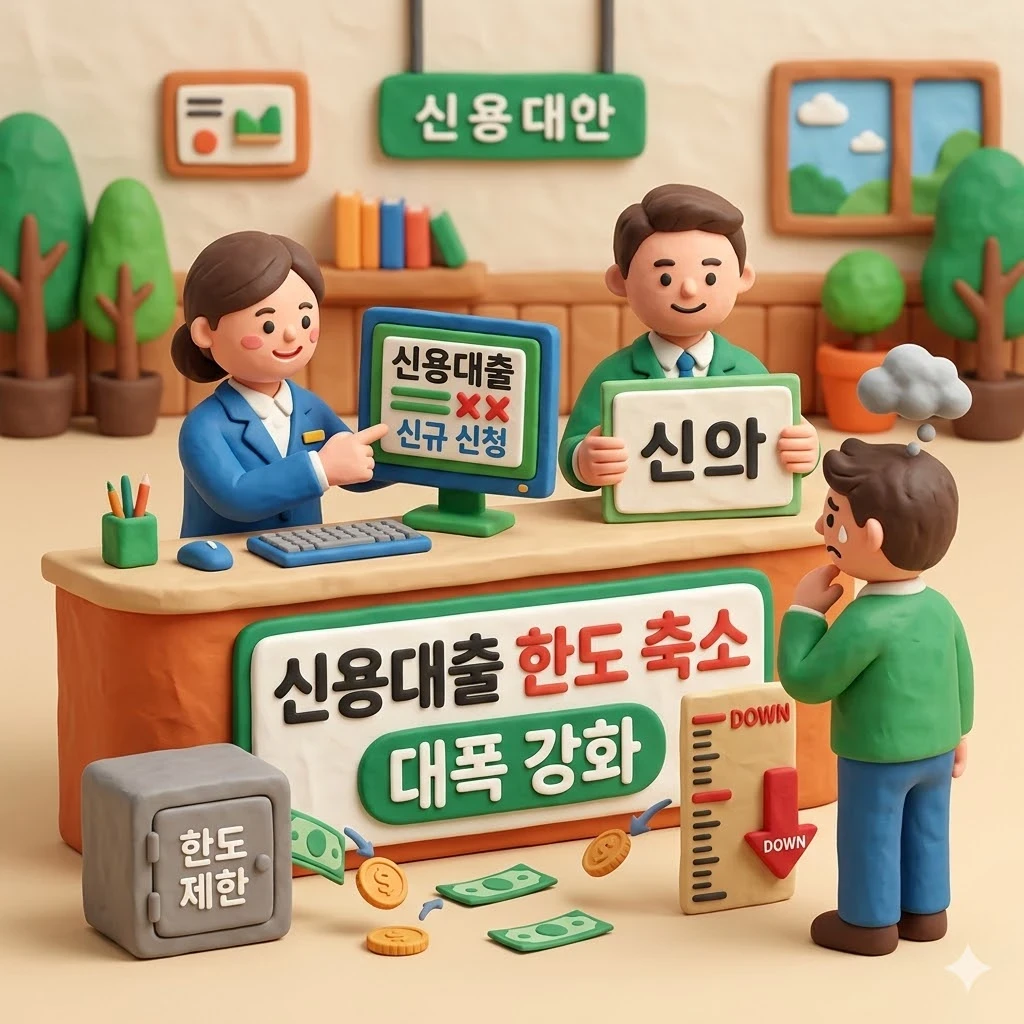 신용대출 한도 축소