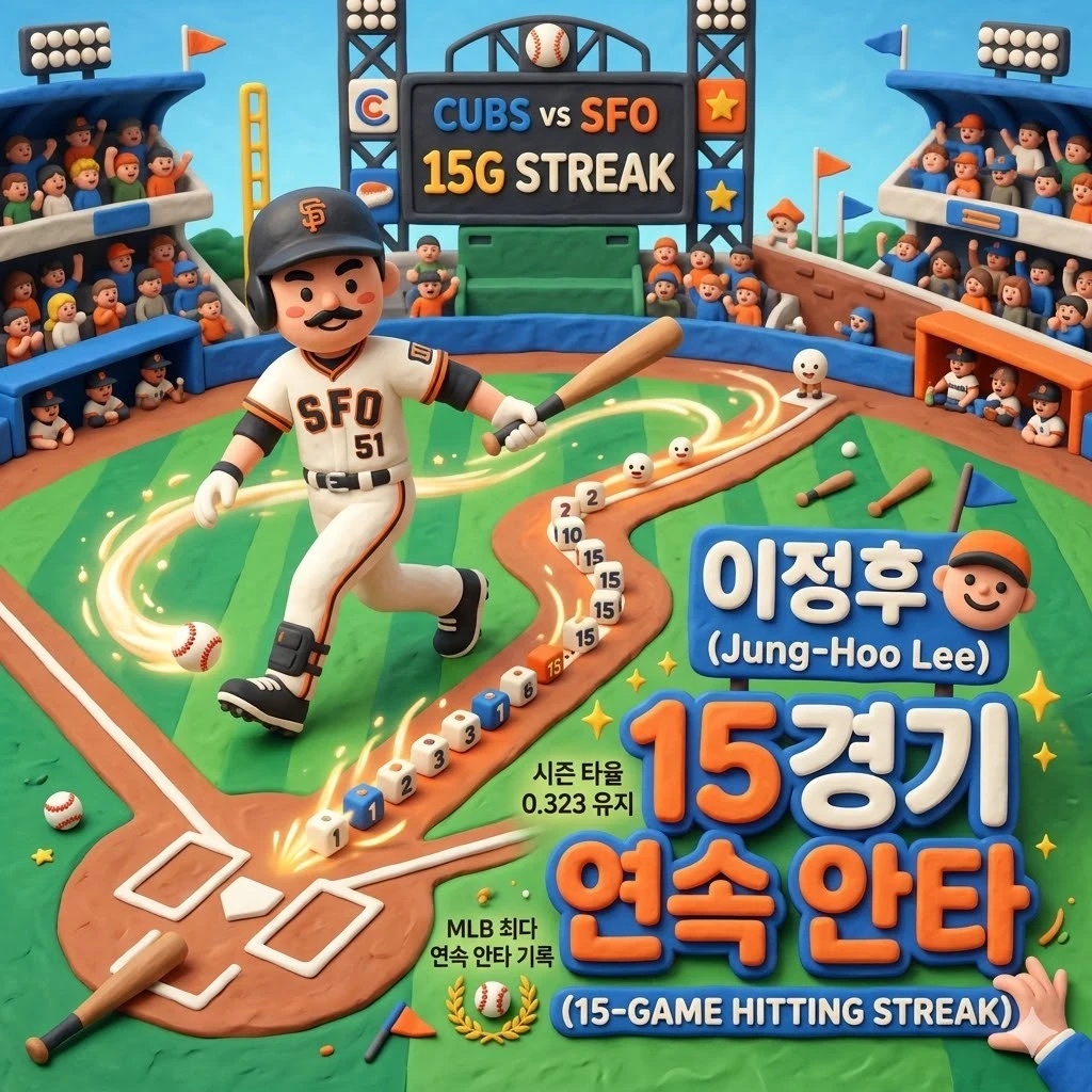 이정후 15G 연속 안타