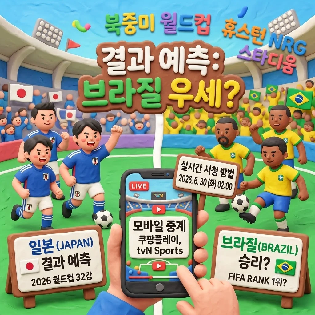 일본 브라질 축구 결과 예측