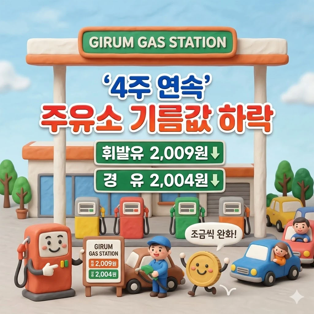 주유소 기름값 하락