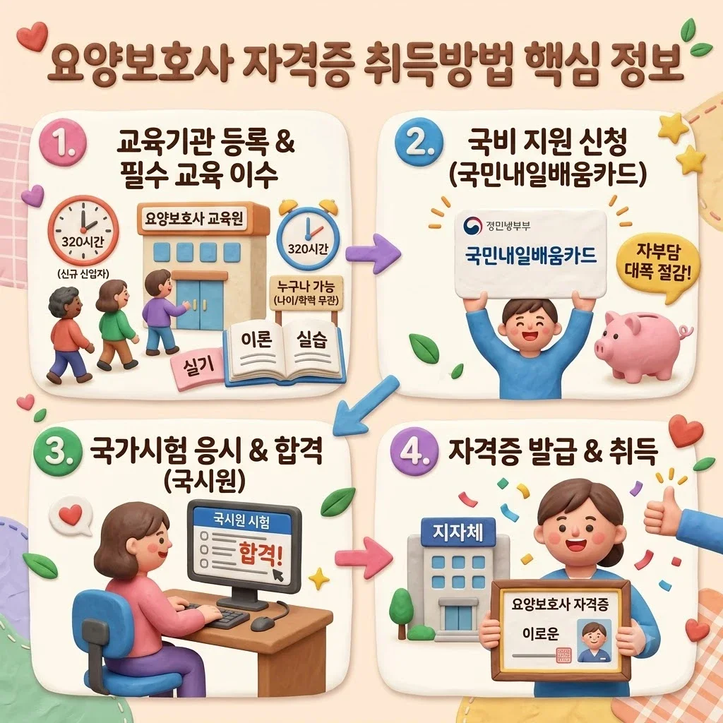 요양보호사 자격증 취득방법