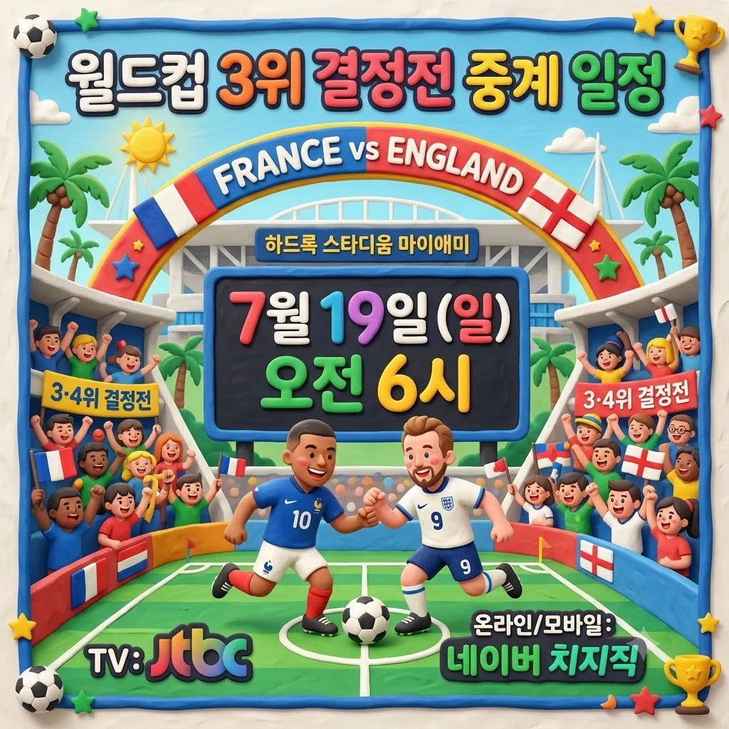 월드컵 3위 결정전 중계 일정