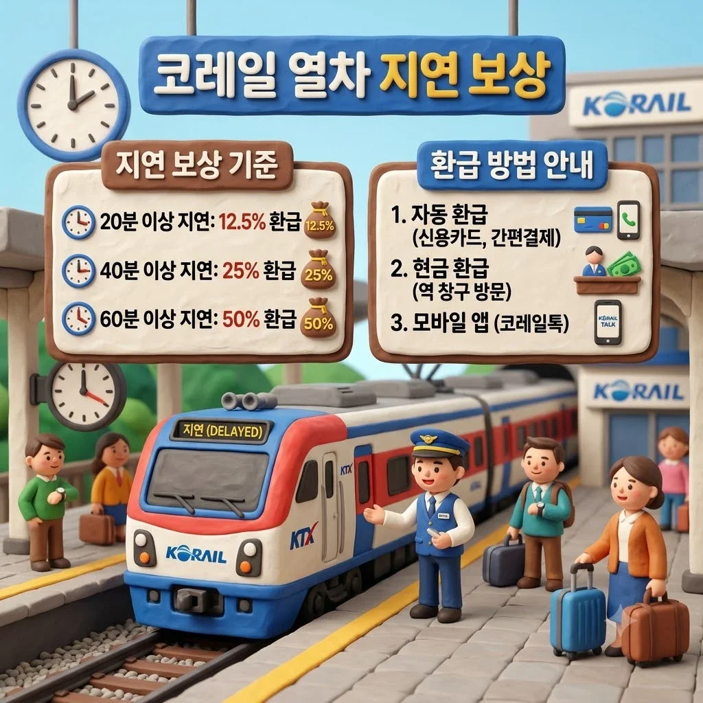 코레일 열차 지연 보상