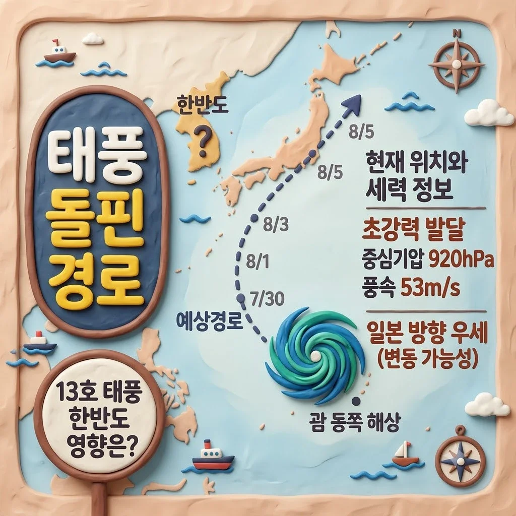 태풍 돌핀 경로