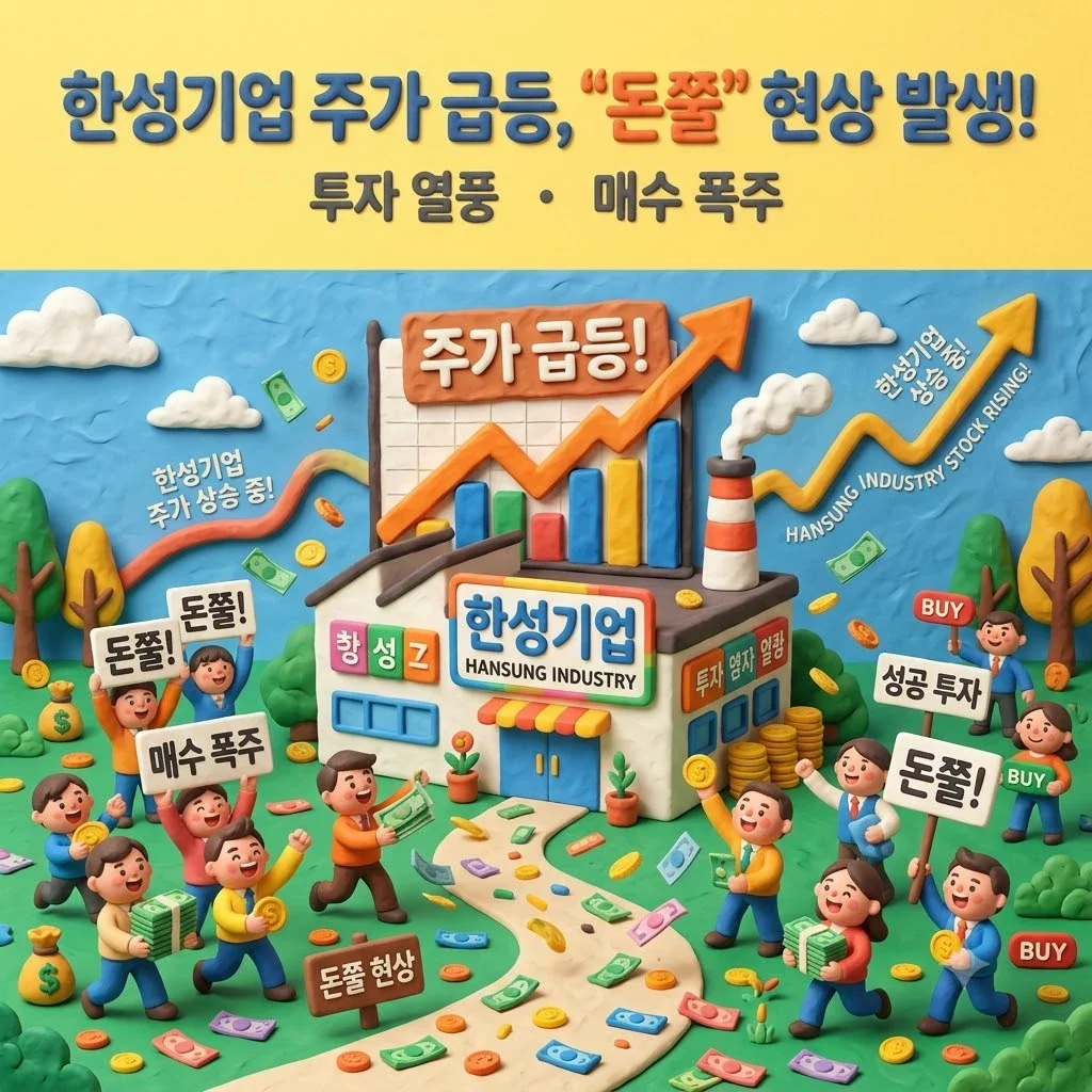 한성기업 주가급등_ 돈쭐