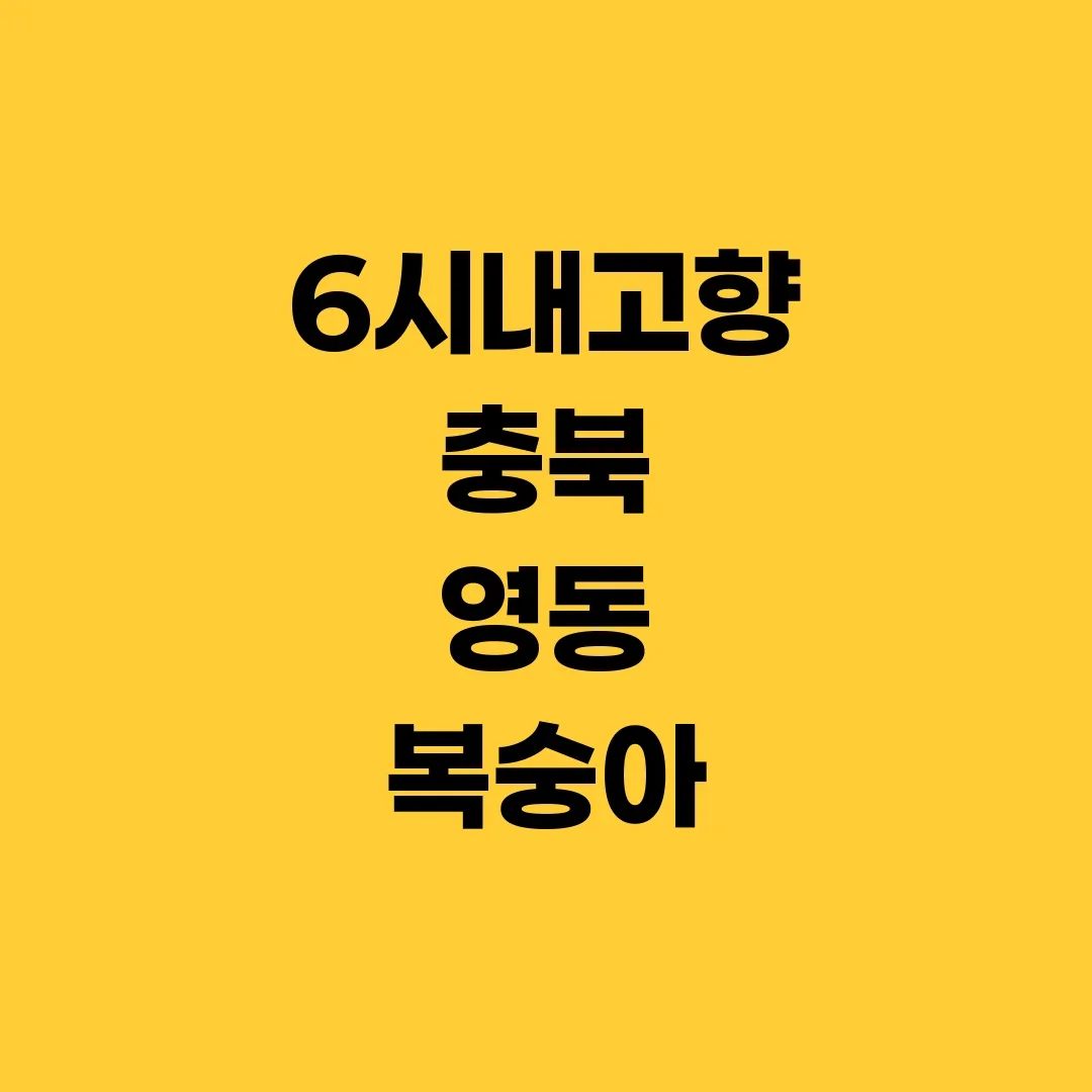6시내고향 충북 영동 복숭아