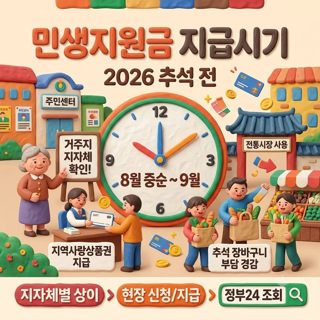 민생지원금 지급시기