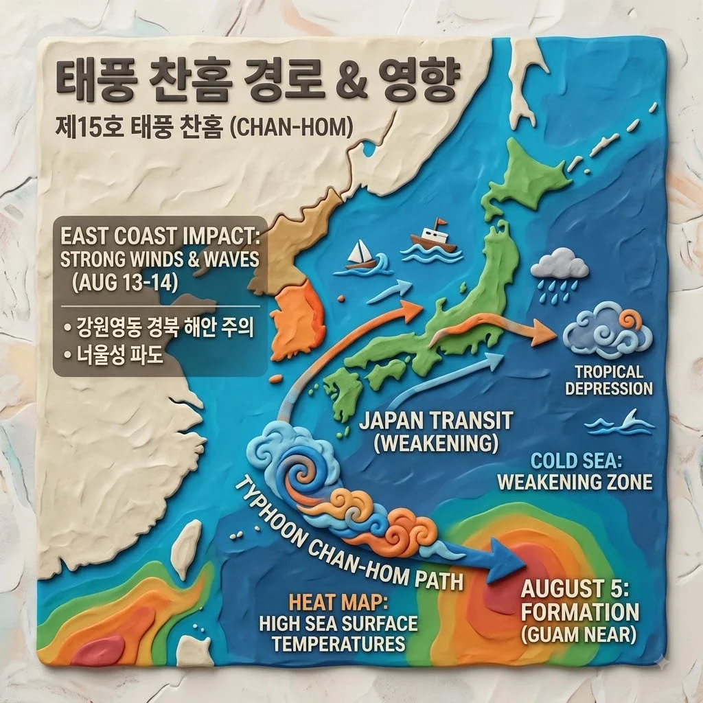 태풍 찬홈 경로