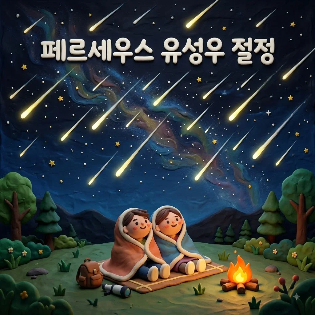 페르세우스 유성우 절정