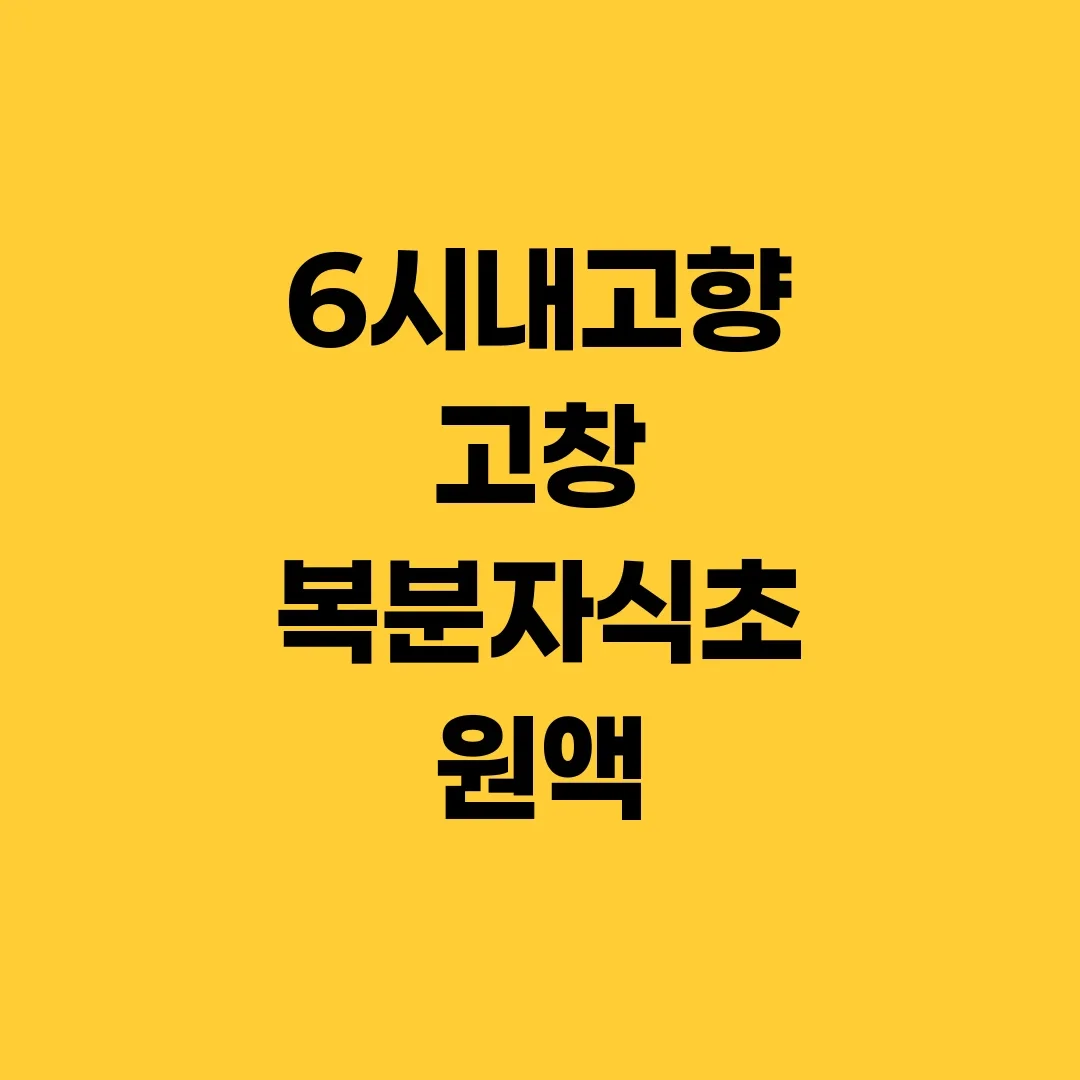 6시내고향 고창 복분자식초 원액