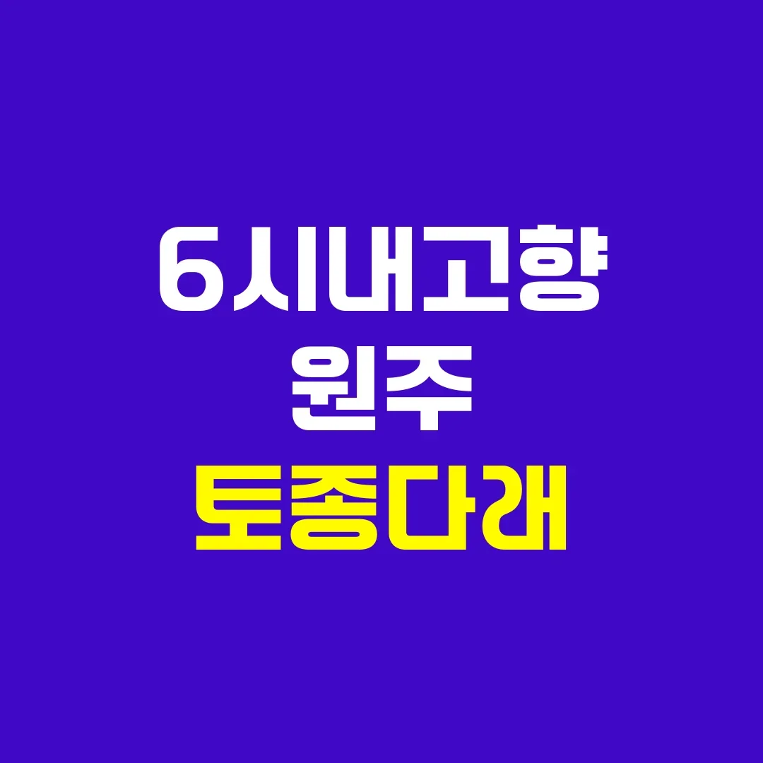 6시내고향 원주 토종다래