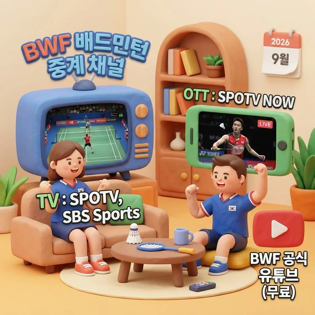 BWF 배드민턴 중계 채널